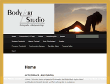 Tablet Screenshot of body-art-studio.de